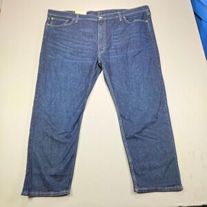 Levi's 502 Taper Jeans Flex Eco Performance Dark Wash Indigo Mens 50x30 NEW